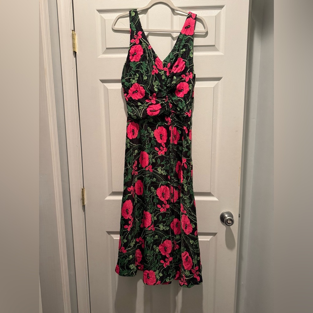 Anthropologie Maeve Ruched Midi Dress - Picture 6 of 7